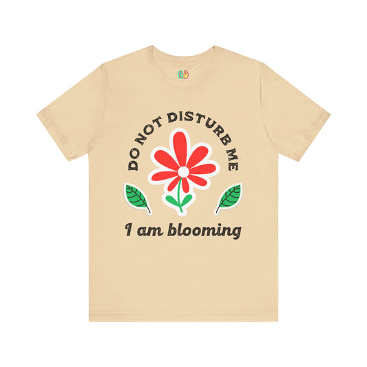 retro floral unisex graphic tee with cute flower illustration