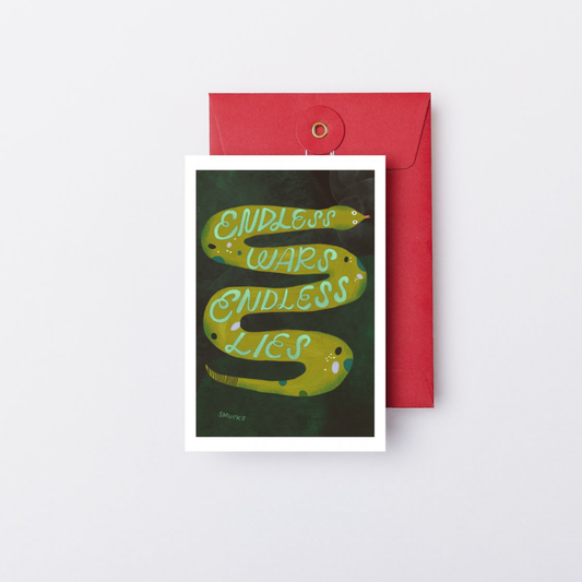 endless wars, endless lies art print