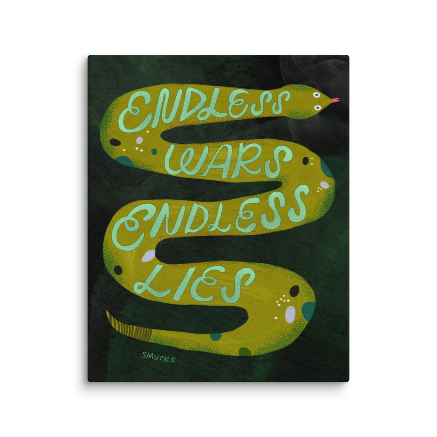 Endless Wars, Endless Lies 8x10 Canvas Wall Art