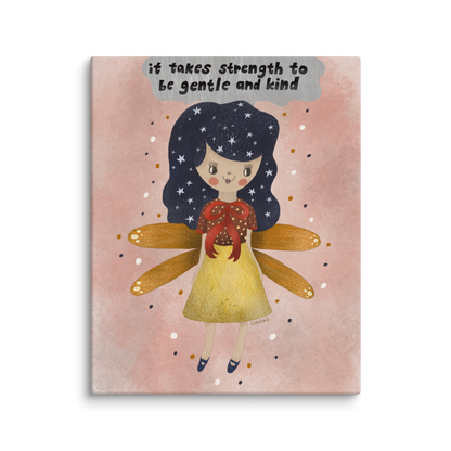 It Takes Strength Fairy 8x10 Canvas Wall Art