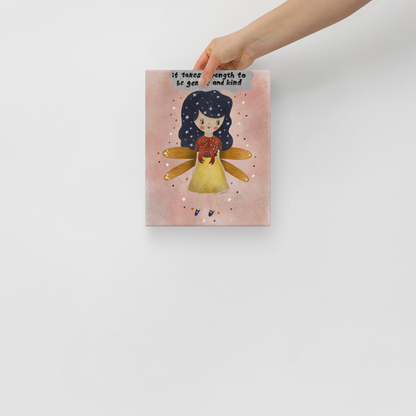 It Takes Strength Fairy 8x10 Canvas Wall Art