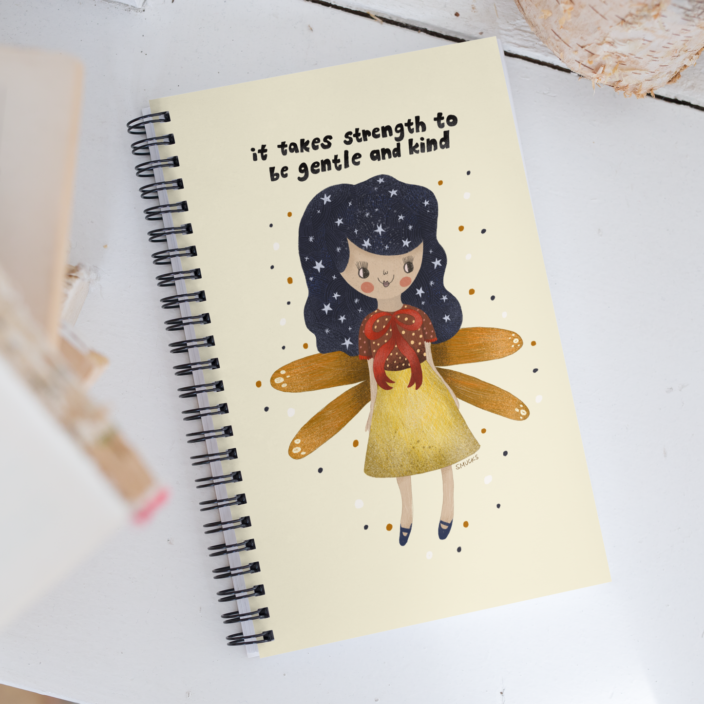 It Takes Strength Fairy Spiral Notebook Journal