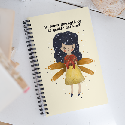 It Takes Strength Fairy Spiral Notebook Journal