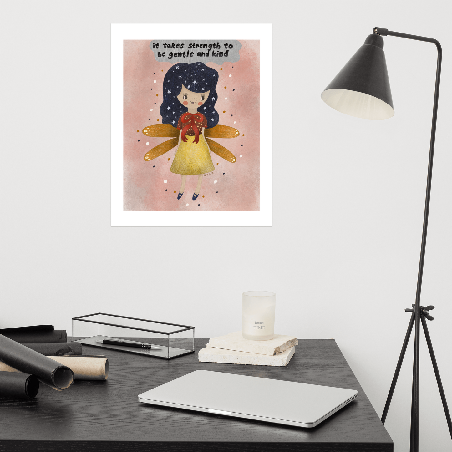 It Takes Strength Fairy Matte Art Poster Print
