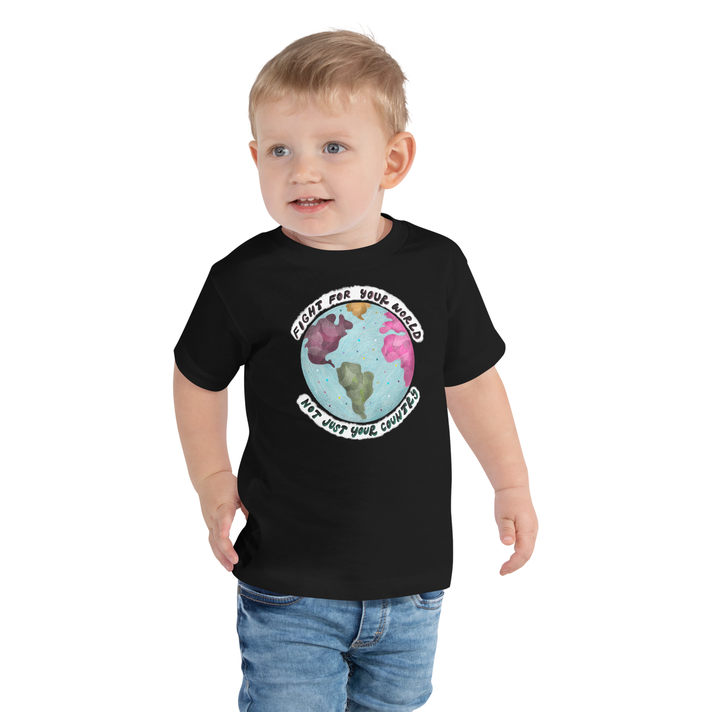 Fight For Your World Toddler Short Sleeve Tee