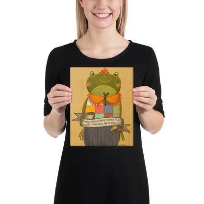 Frog Companion 8x10 Canvas Wall Art