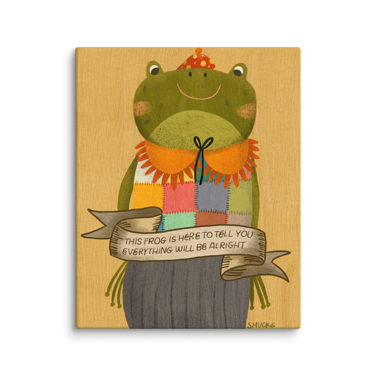 Frog Companion 8x10 Canvas Wall Art