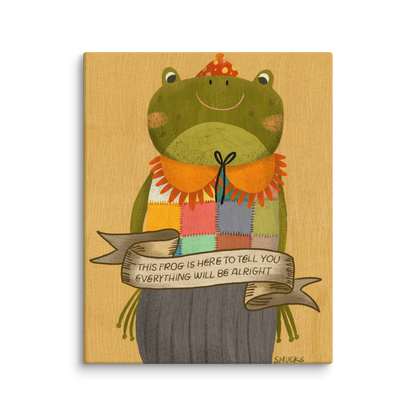 Frog Companion 8x10 Canvas Wall Art
