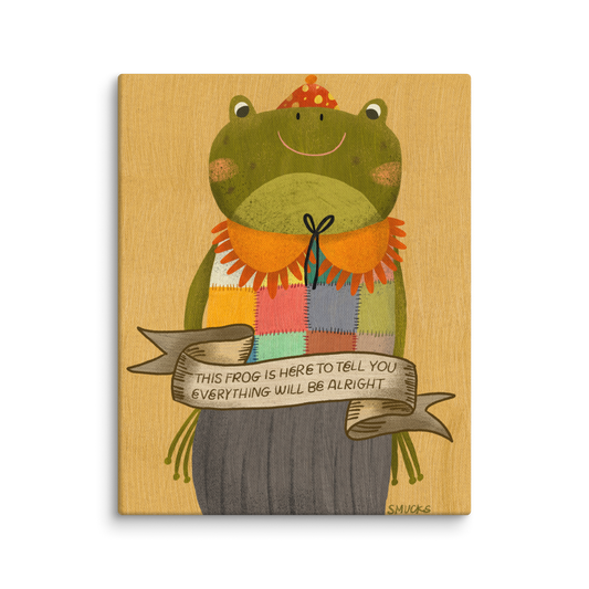 Frog Companion 8x10 Canvas Wall Art