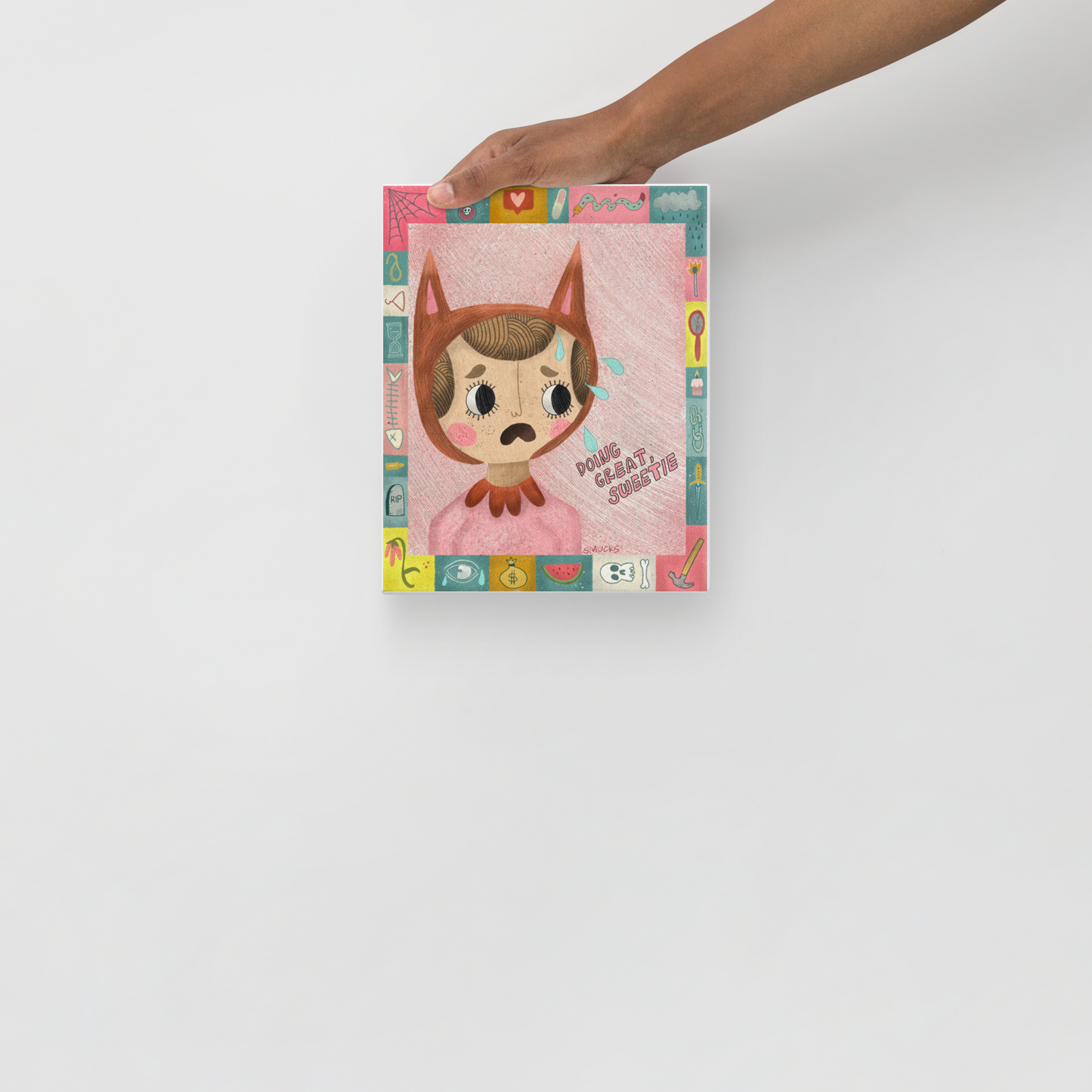 Doing Great, Sweetie 8x10 Canvas Wall Art