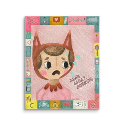 Doing Great, Sweetie 8x10 Canvas Wall Art