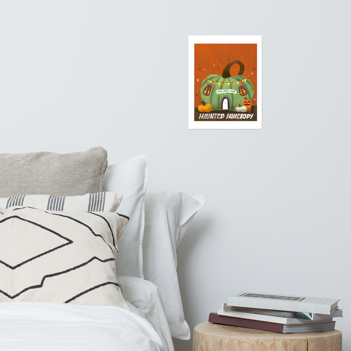 Haunted Homebody Pumpkin Matte Art Poster Print