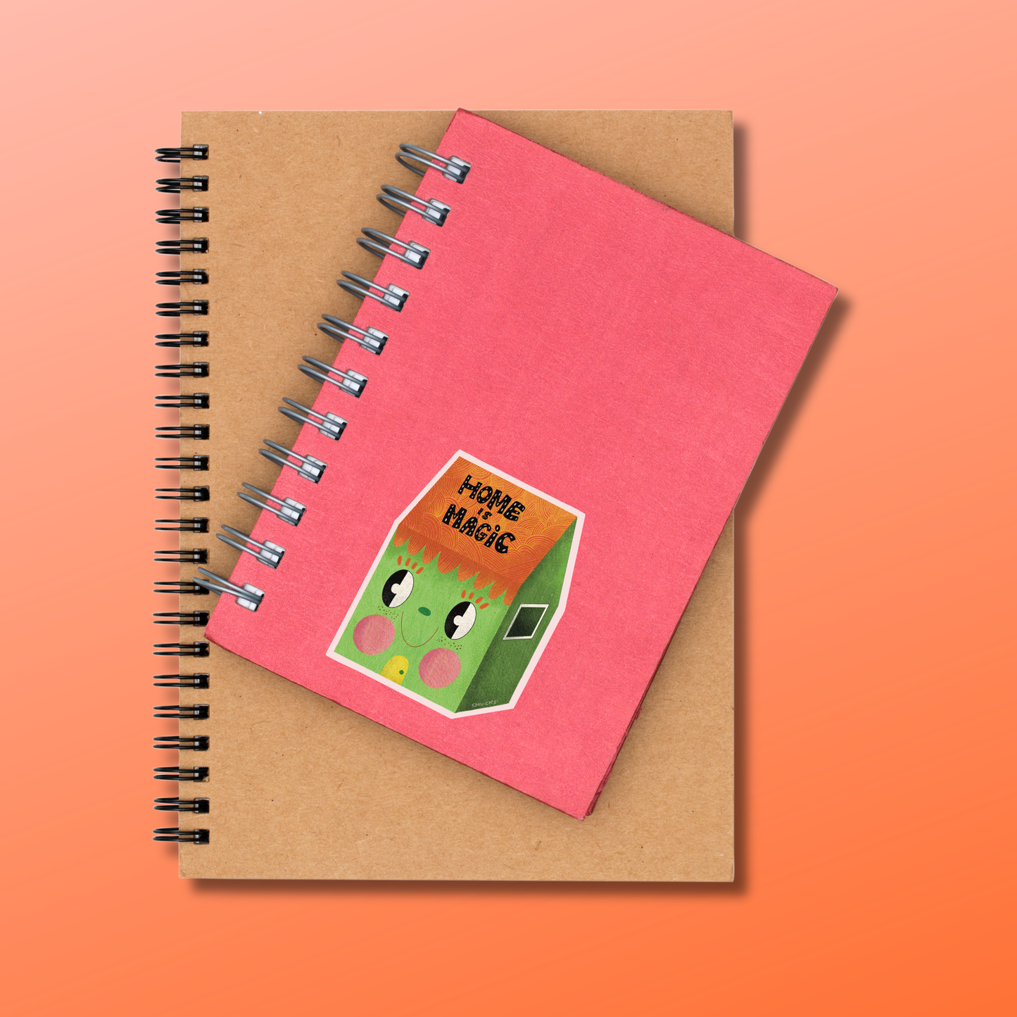 home is magic sticker