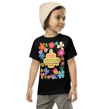 I Love Immigrants Toddler Short Sleeve Tee