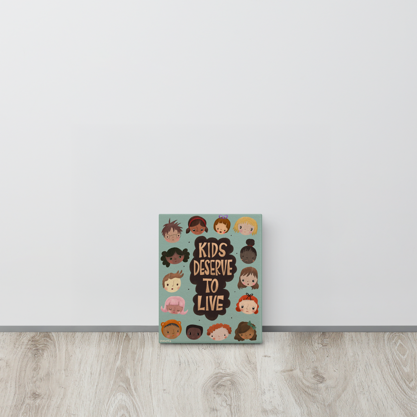Kids Deserve To Live 8x10 Canvas Wall Art