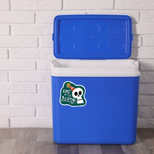 life of the party sticker