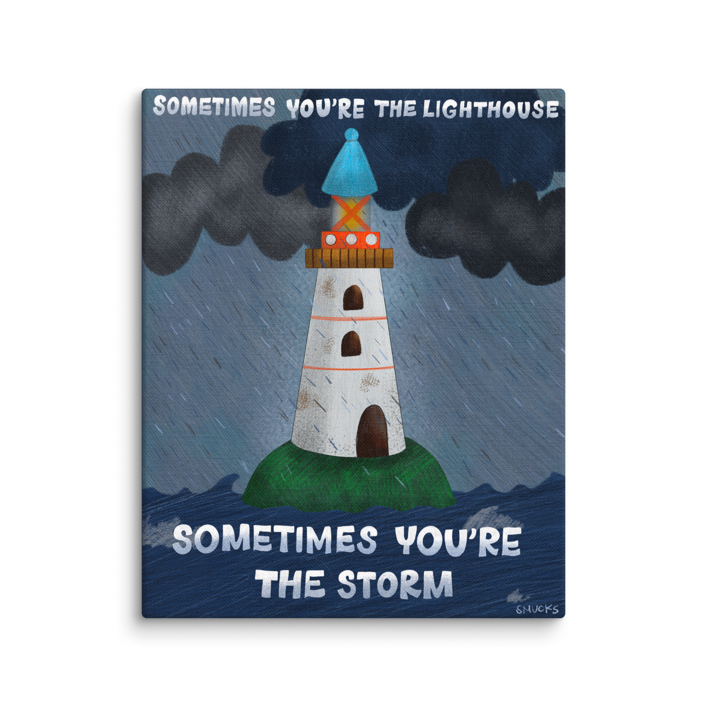 Lighthouse 8x10 Canvas Wall Art