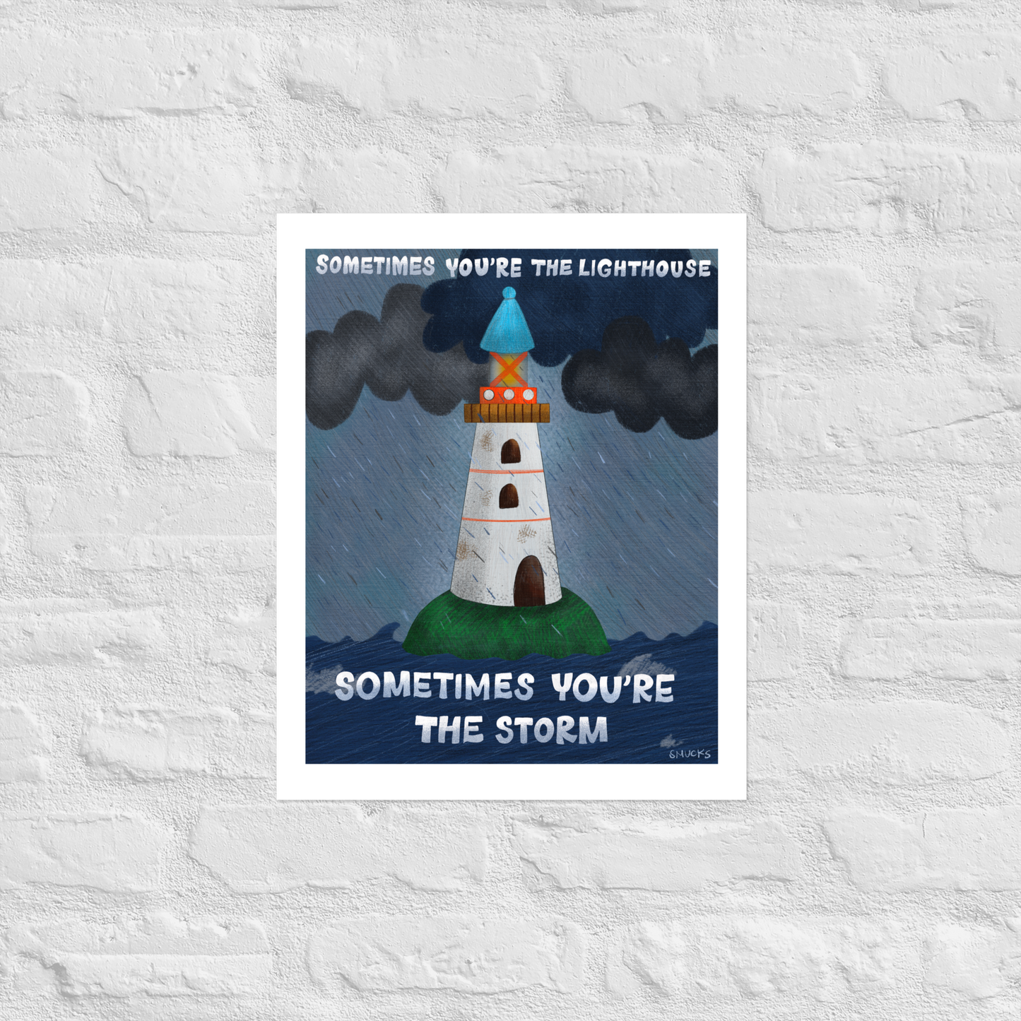 Lighthouse Matte Art Poster Print