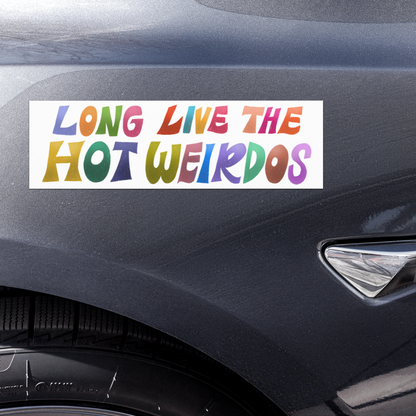 Long Live Hot Weirdos Car Magnet