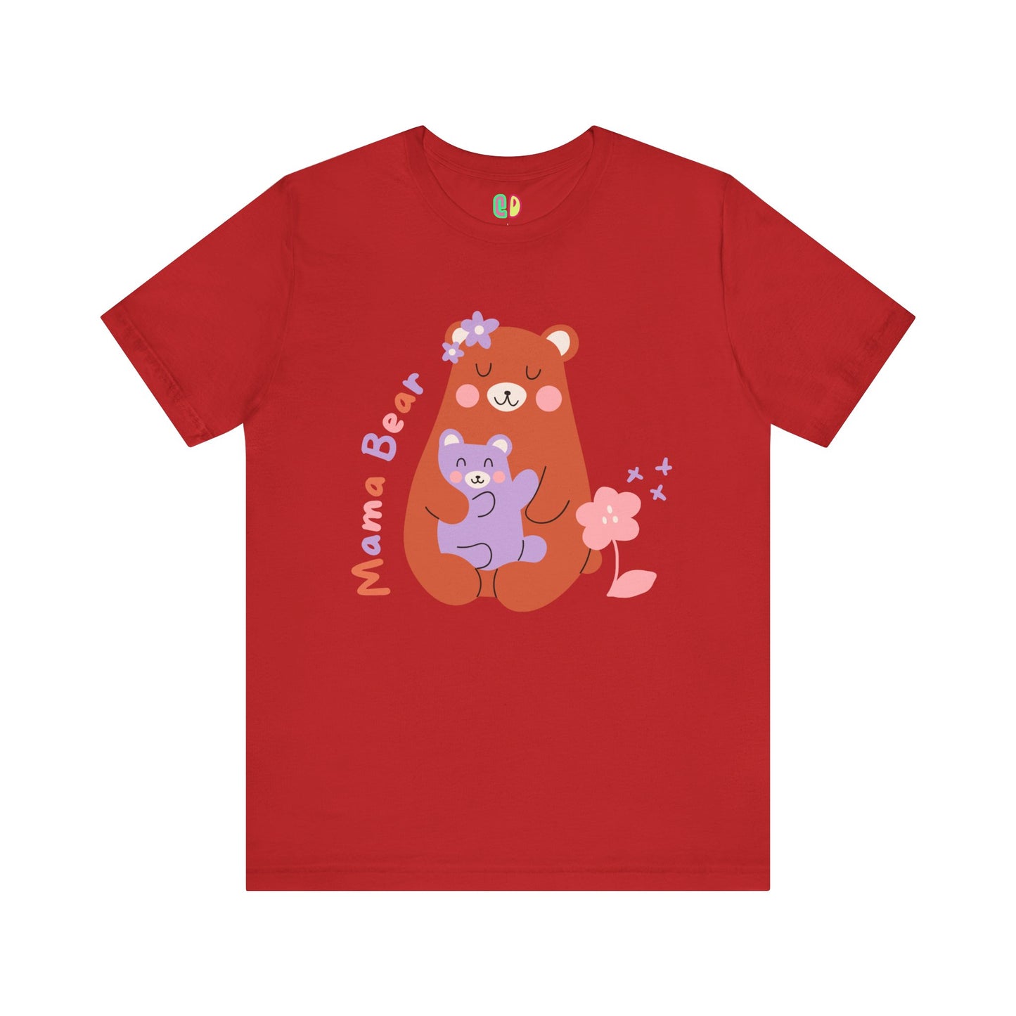 Mother's Day gift kawaii Mama Bear graphic tshirt for moms