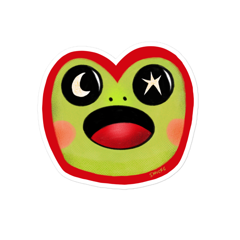 Moon Eye Froggy Sticker