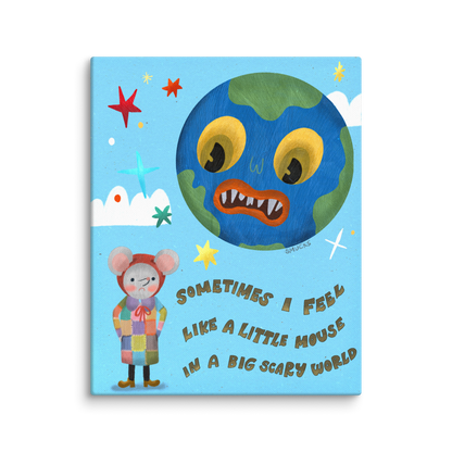 Little Mouse 8x10 Canvas Wall Art