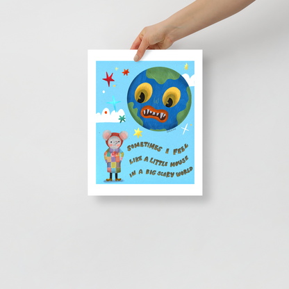Little Mouse Matte Art Poster Print