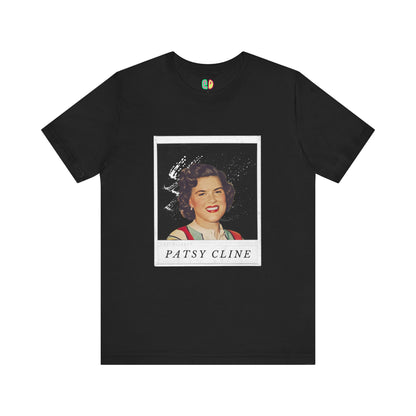 black polaroid country music Patsy Cline unisex graphic tshirt