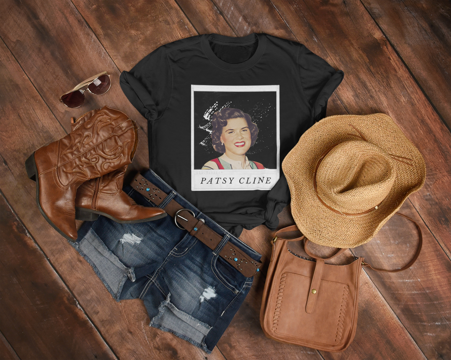 Patsy Cline Polaroid Unisex Graphic Tee