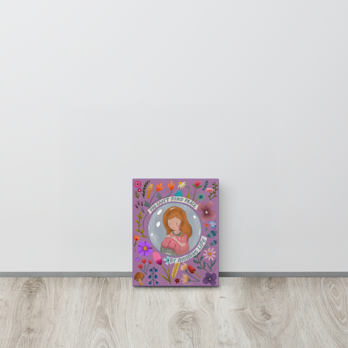 You Can't Find Peace By Avoiding Life 8x10 Canvas Wall Art