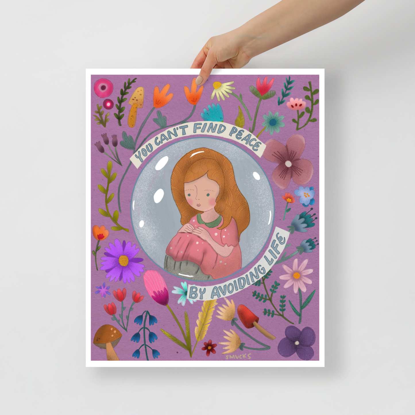 You Can't Find Peace Matte Art Poster Print