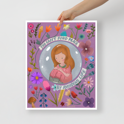 You Can't Find Peace Matte Art Poster Print