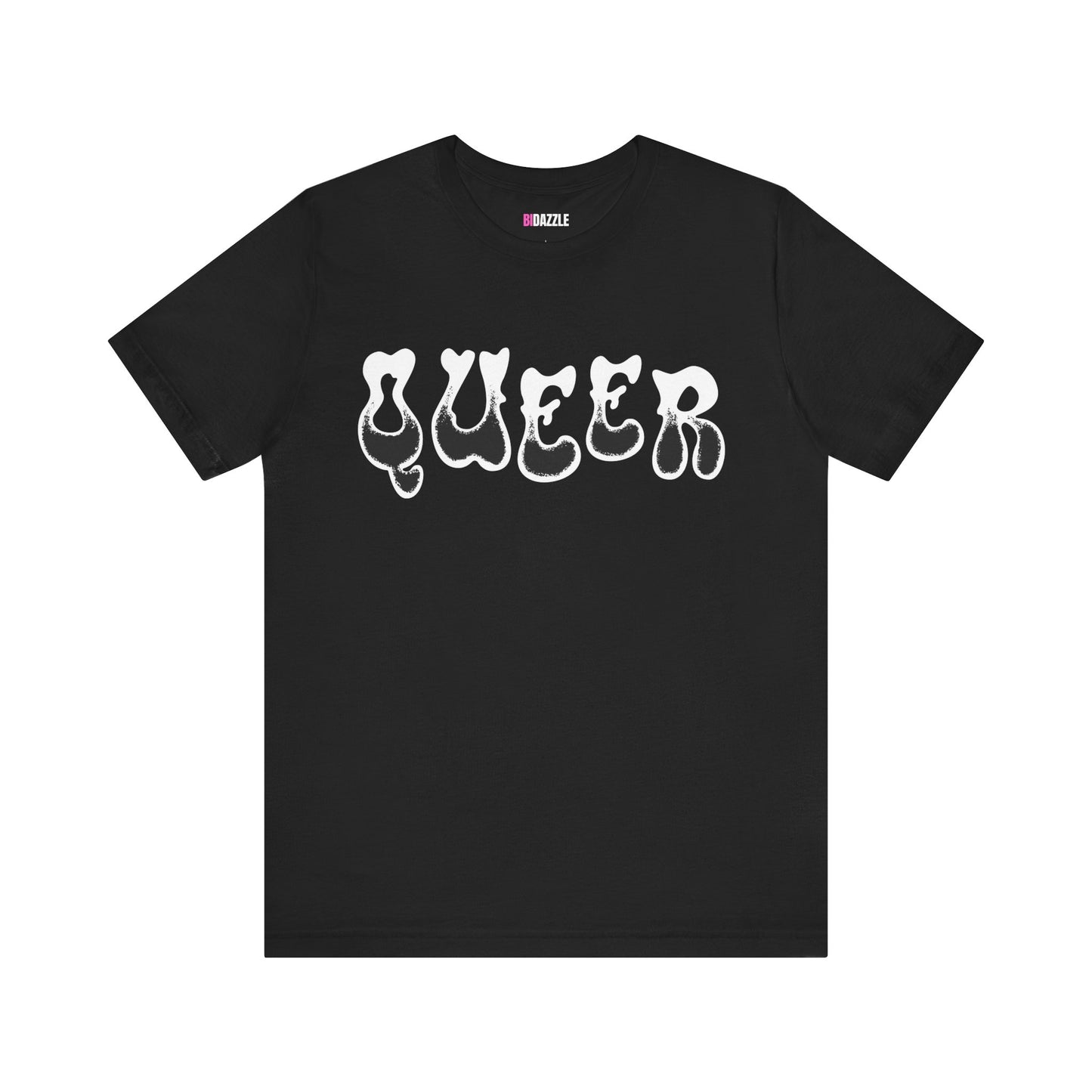 trippy cool black Queer LGBTQ pride unisex graphic tee