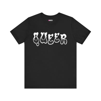 trippy cool black Queer LGBTQ pride unisex graphic tee