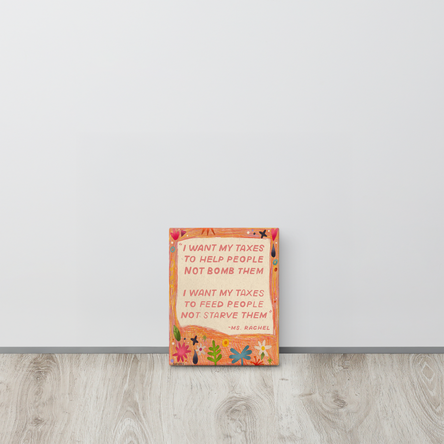 Ms. Rachel Quotation 8x10 Canvas Wall Art