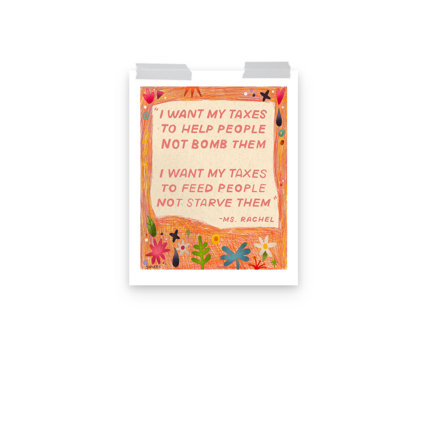 Ms. Rachel Quotation Matte Poster Art Print