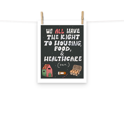 Basic Human Rights Matte Poster Art Print