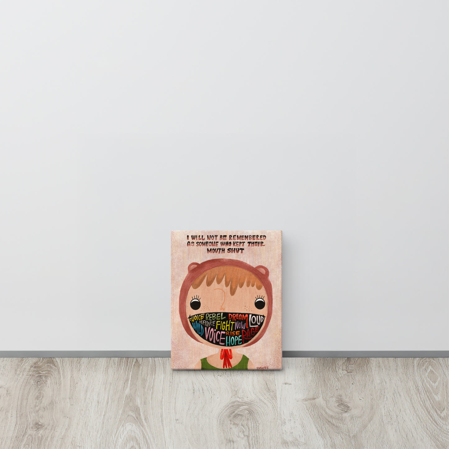 I Will Not Be Remembered 8x10 Canvas Wall Art