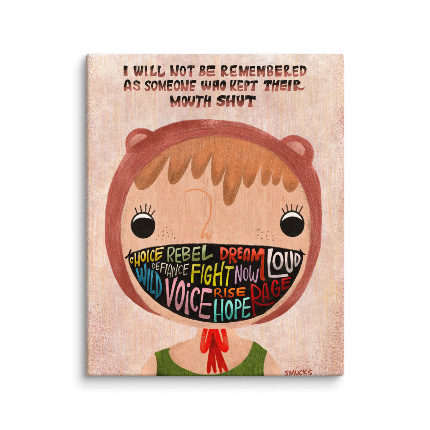 I Will Not Be Remembered 8x10 Canvas Wall Art