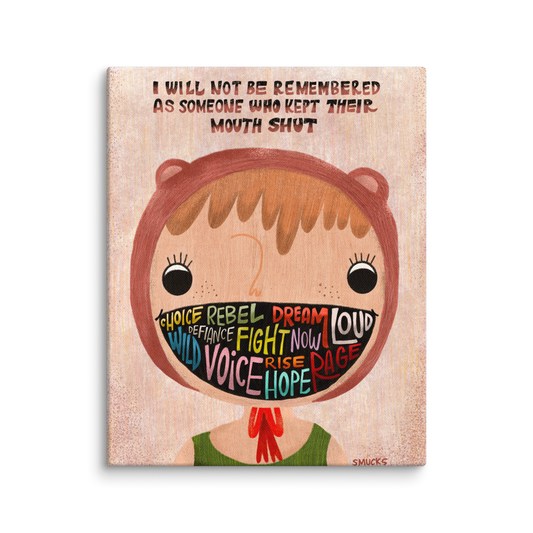 I Will Not Be Remembered 8x10 Canvas Wall Art