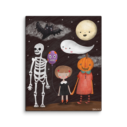 Spooky Crew 8x10 Canvas Wall Art