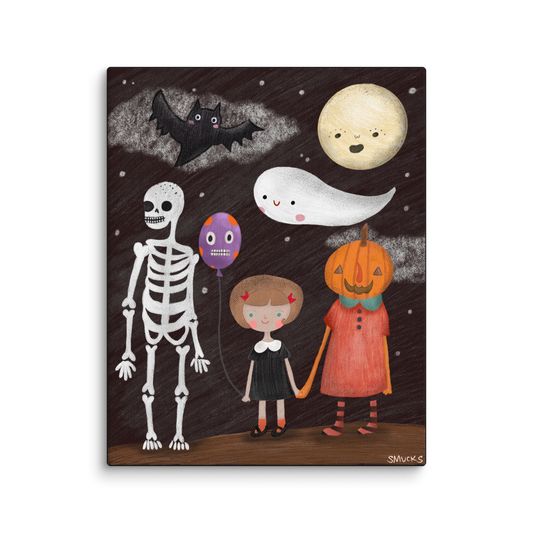 Spooky Crew 8x10 Canvas Wall Art