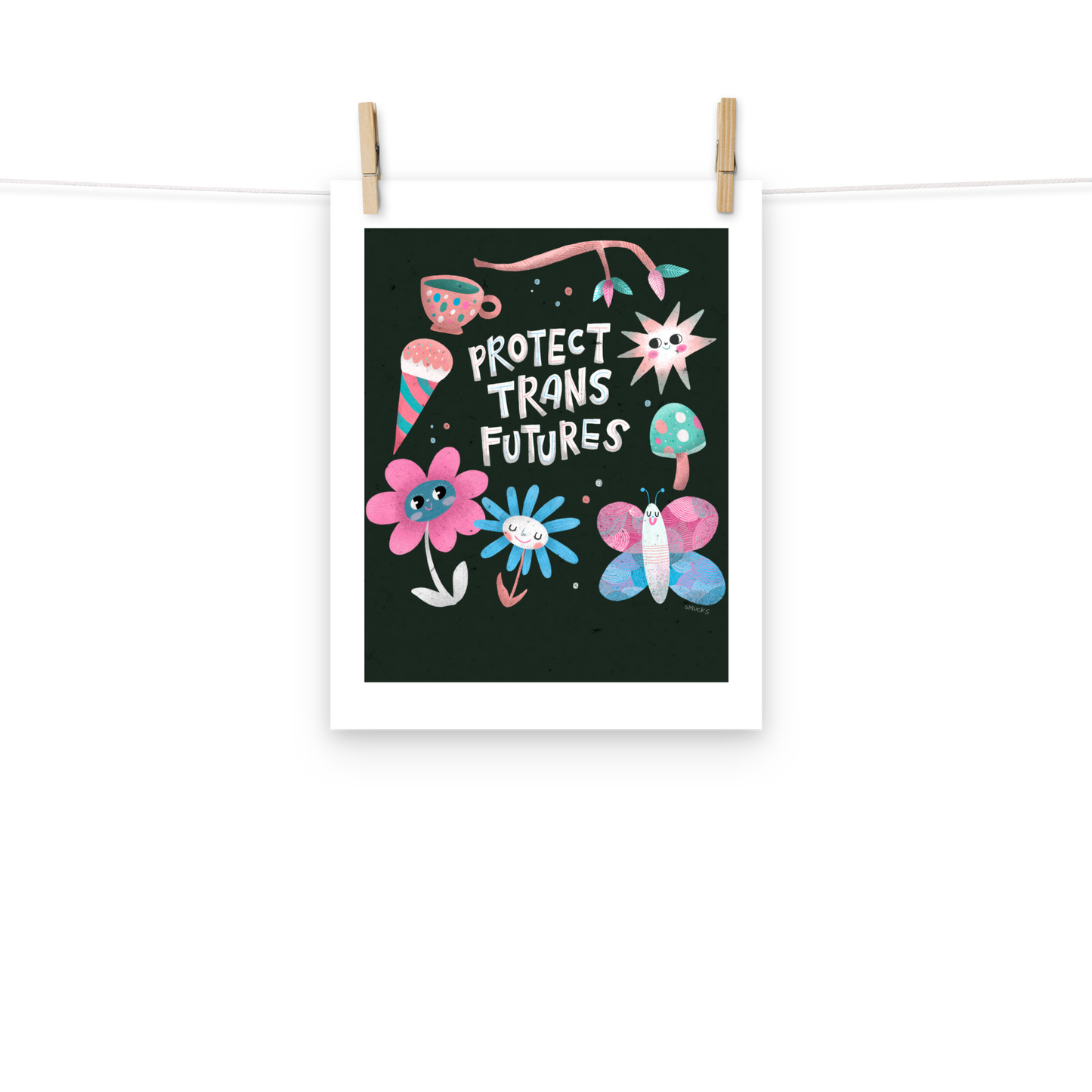 Protect Trans Futures Matte Art Poster Print