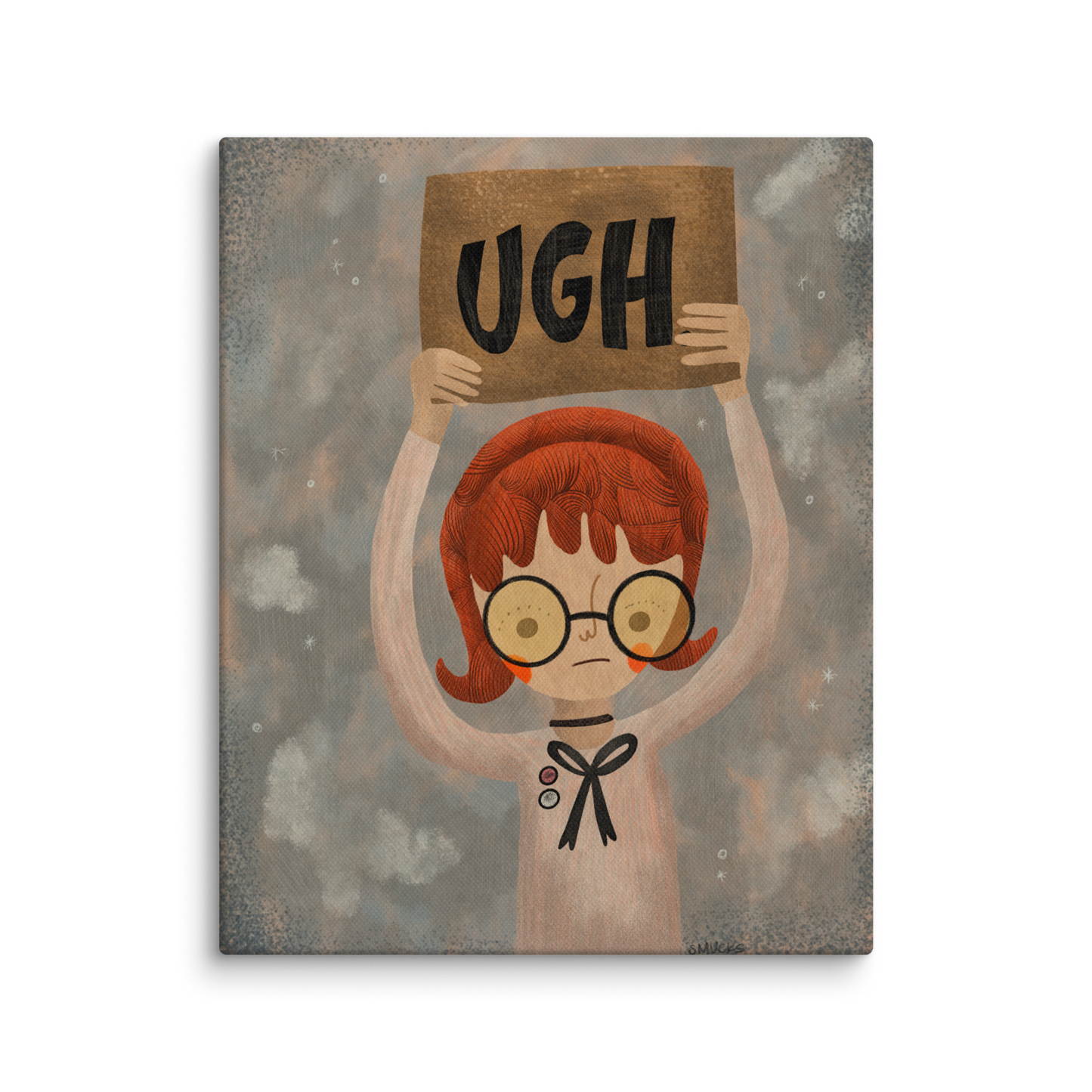 Ugh 8x10 Canvas Wall Art
