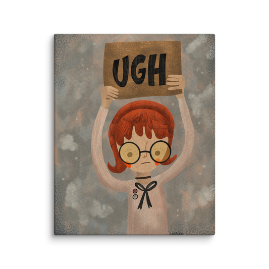 Ugh 8x10 Canvas Wall Art