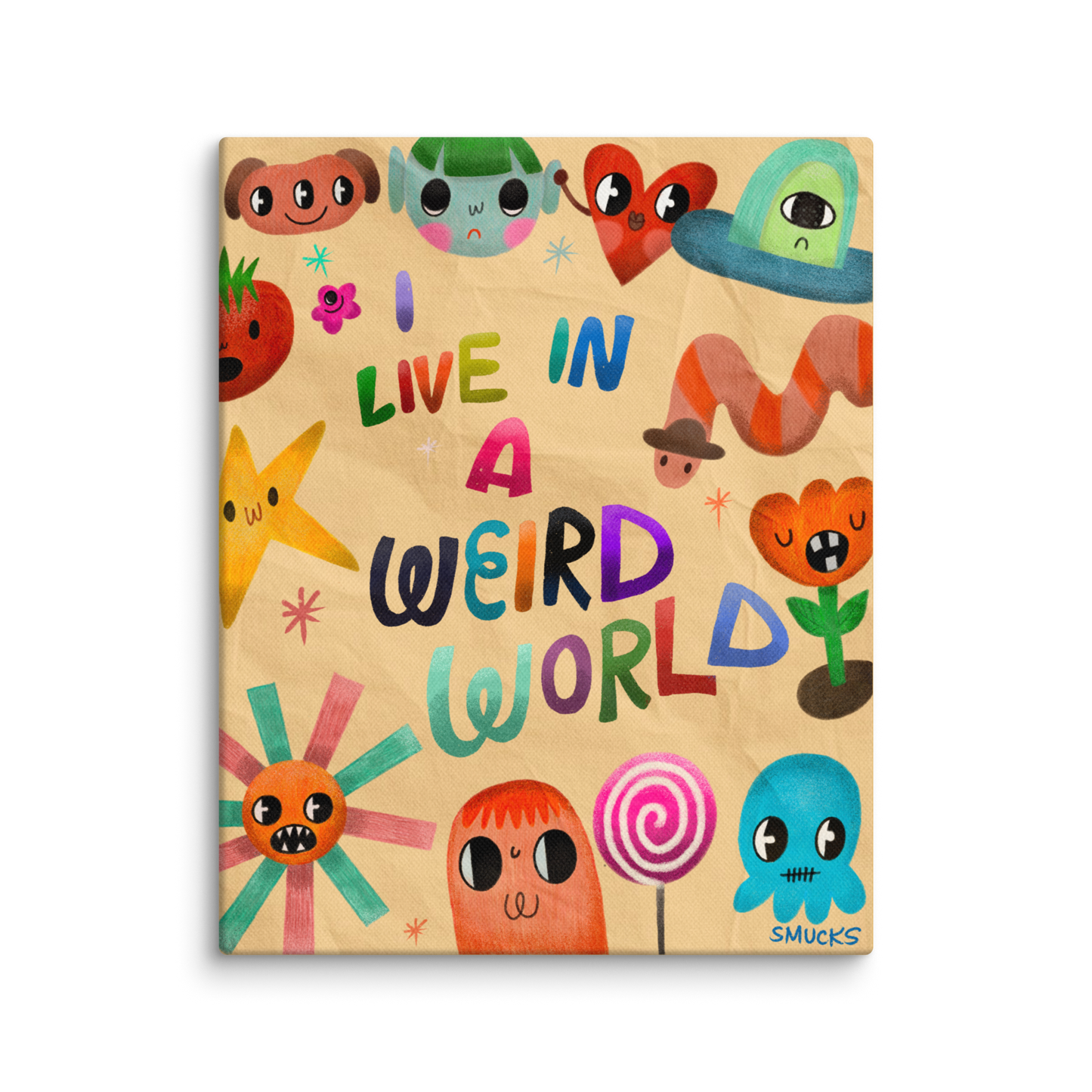 Weird World 8x10 Canvas Wall Art