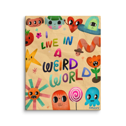 Weird World 8x10 Canvas Wall Art