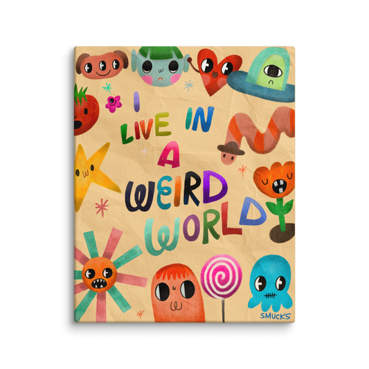 Weird World 8x10 Canvas Wall Art