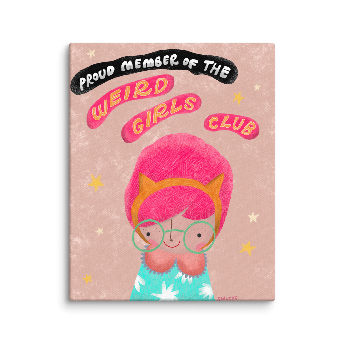 Weird Girls Club 8x10 Canvas Wall Art